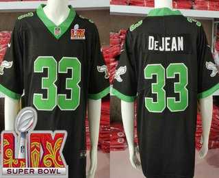 Mens Philadelphia Eagles #33 Cooper DeJean Limited Black Alternate Super Bowl LIX Vapor Jersey Dzhi